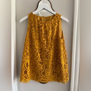 LOFT lace shell top